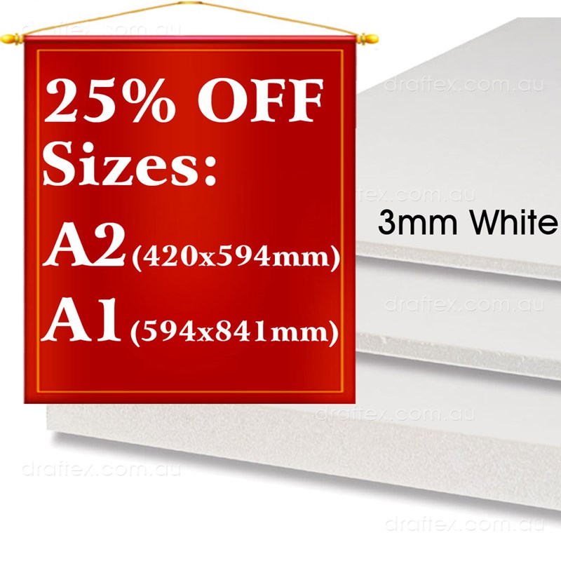 3Mm White Foam Core Board