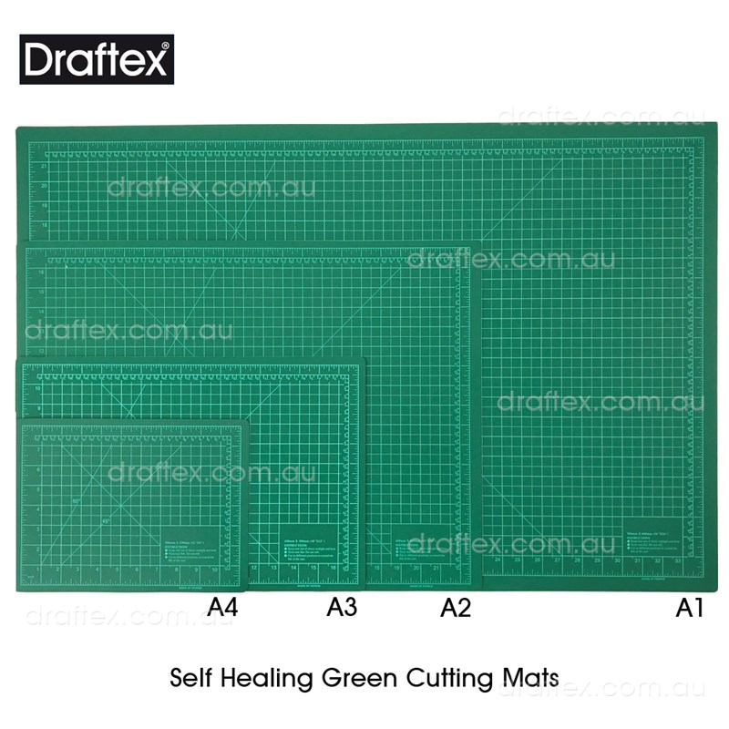 Cutmat Draftex Self Healing Green Cutting Mats Available In A4 A3 A2 A1 Sizes